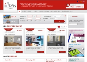 Réalisation site internet immobilier paris