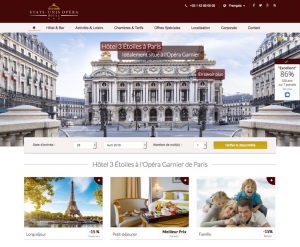 Réalisation site internet hotel paris