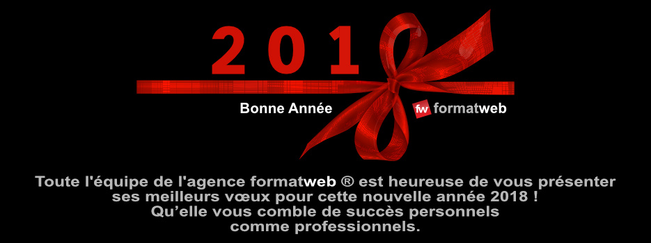 Bonne Année 2018 - Agence formatweb ® Paris